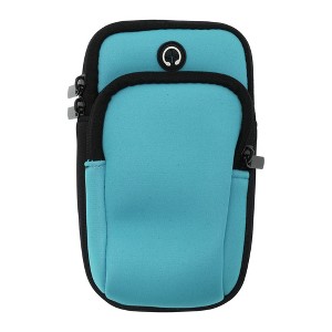 Unique Bargains Portable Phone Holder Arm Bands with Zipper 1 Pc - 1 of 4