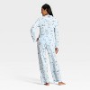 Women's Cloud Knit Modal Long Sleeve Notch Collar Top and Pants Pajama Set - Auden™ - 2 of 4