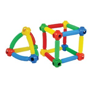 Joyn Toys Stretch Tubes & Connectors Set - 60 Pieces - 1 of 3