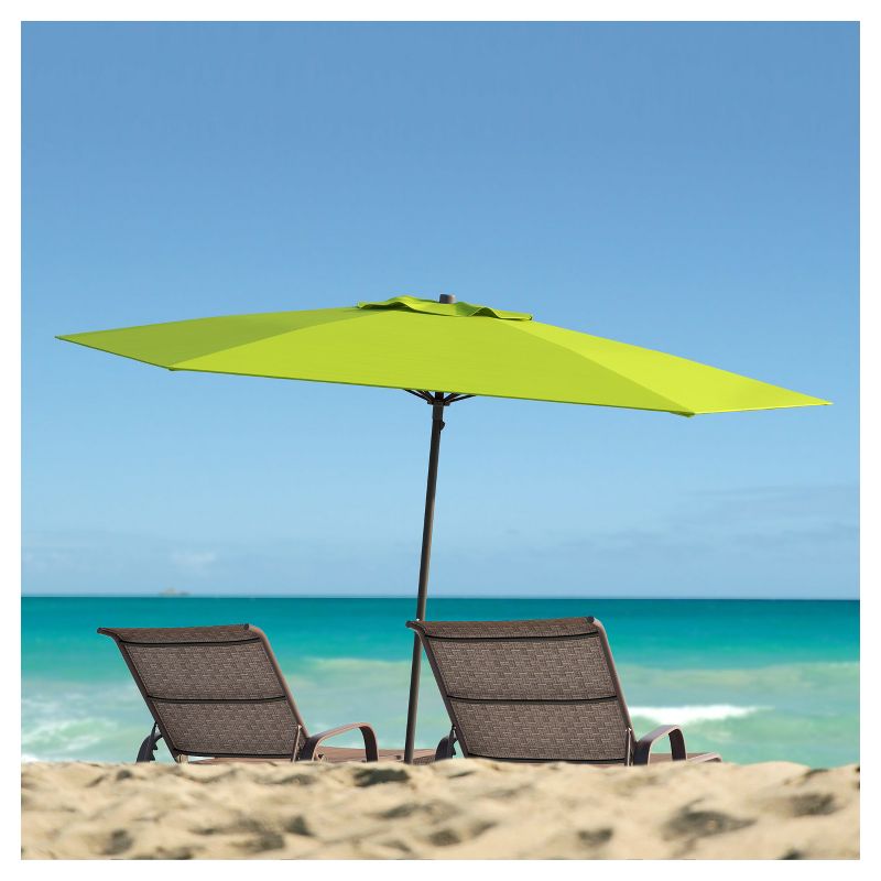7.5&#39; x 7.5&#39; UV and Wind Resistant Beach/Patio Umbrella Green - CorLiving, 2 of 7