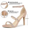Allegra K Women's Strappy Rhinestone Stiletto Heel Heel Sandals - 2 of 4