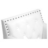 Thalassa Modern Armchair White - Baxton Studio: Faux Leather, Black Legs, Nailhead Trim - 2 of 3