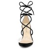 Allegra K Women's Clear Strap Padded Insole Lace Up Block Heels Sandals - 3 of 4
