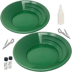 Sluice Fox Gold Panning Kit for two people; Large 15" Gold Pans, gold rush panning kit; Gold panning kits for adults and kids; gold prospecting tools - 1 of 4
