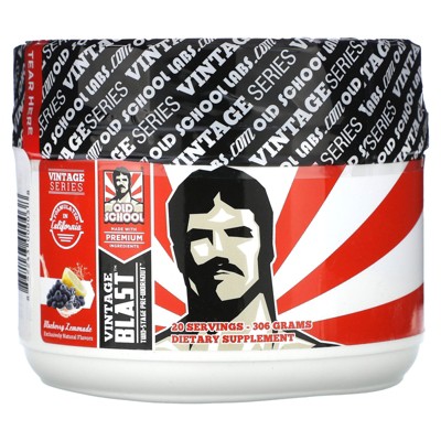 Old School Labs Vintage Blast, Two-Stage-Pre-Workout, Blueberry Lemonade, 10.79 oz (306 g)