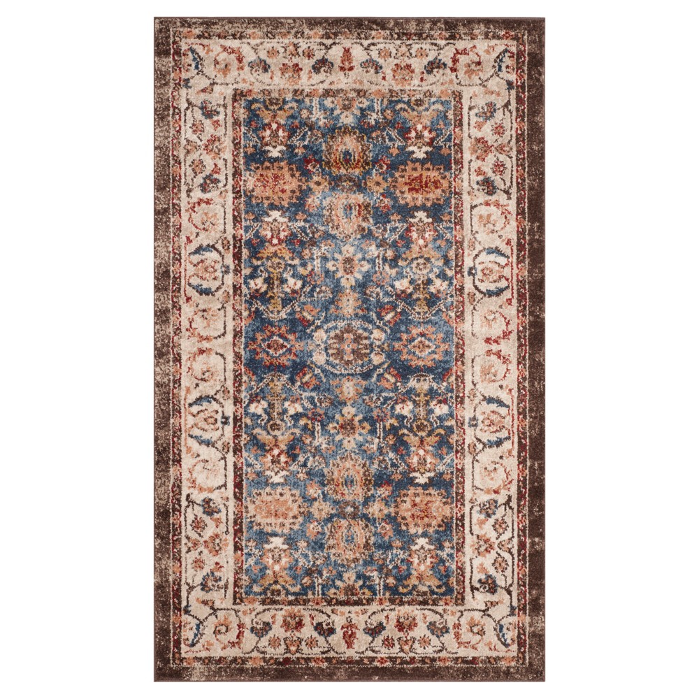 4'x6' Jayar Rug Royal/Ivory - Safavieh