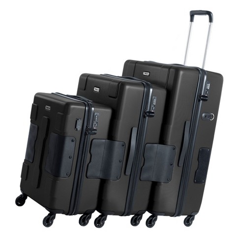 Tach V3 Connectable Hardside Luggage Set, 3 Piece Set, Black : Target