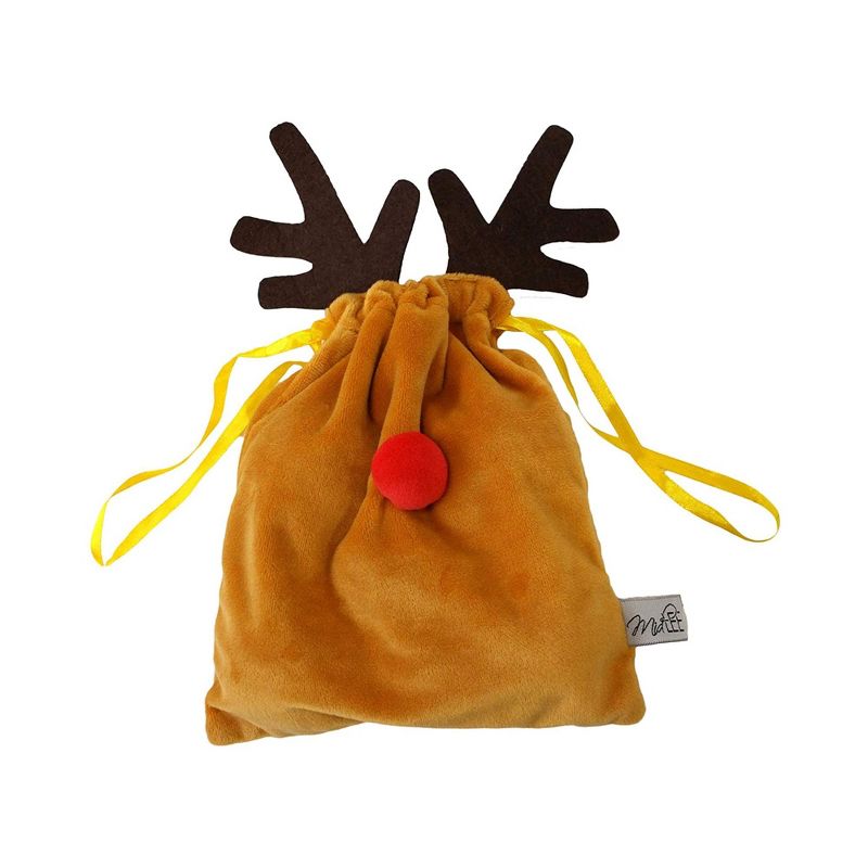 Midlee Reindeer P00p Plush Christmas Dog Toy, 2 of 5