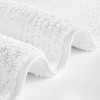LunaLulinlk 1 PCS 24x60" 100% Cotton Tufted 3000 GSM Reversible Bath Rug White - 3 of 4