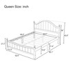 NicBex Modern Queen Size Wood Bed Frame with Headboard for Adults,Boys,Girls,Gray - 3 of 4