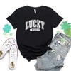 Simply Sage Market Women's Lucky Vibes Distressed St. Patrick's Day Short Sleeve Graphic Tee - 3 of 3