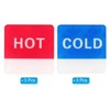 Unique Bargains Acrylic Decor Home Square Self Stick Hot/Cold Water Label - 3 of 4
