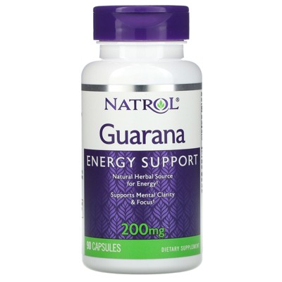 Natrol Guarana, 200 mg, 90 Capsules, Dietary Supplements