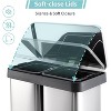 17.5 Gallon Dual Kitchen Trash Can, Fingerprint-Proof Stainless Steel 2-Compartment Recycle Bin with Soft-Close Lid & Inner Bucket, for Home/Office - 4 of 4