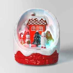 7'' Christmas Animated Gingerbread House Snowglobe - Wondershop™ - 1 of 4