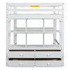 NicBex Twin/Full Loft Bed with Built-in Desk,Drawers and Shelves for Kids Teens Adults - 4 of 4