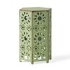 Maggift Patio End Tables, Stylish End Tables for Indoor and Outdoor Use, Ideal for Gardens, Backyard, Special Design, Green, 14.25"*12.5"*22" - 3 of 4