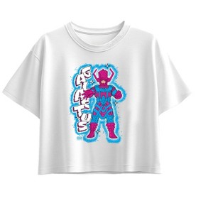 Girls' - Marvel - Fantastic Four Galactus Short Sleeve Boxy Graphic T-Shirt - 1 of 1