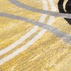 World Rug Gallery Contemporary Abstract Circles Design Area Rug:  Geometric,  Pet Friendly,  Low Pile,  Stain-Resistant - 4 of 4