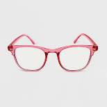 Women's Square Blue Light Filtering Glasses - Wild Fable™ Pink