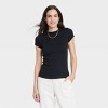 Women's Short Sleeve Ribbed 2pk Bundle T-Shirt - A New Day™ - 2 of 3