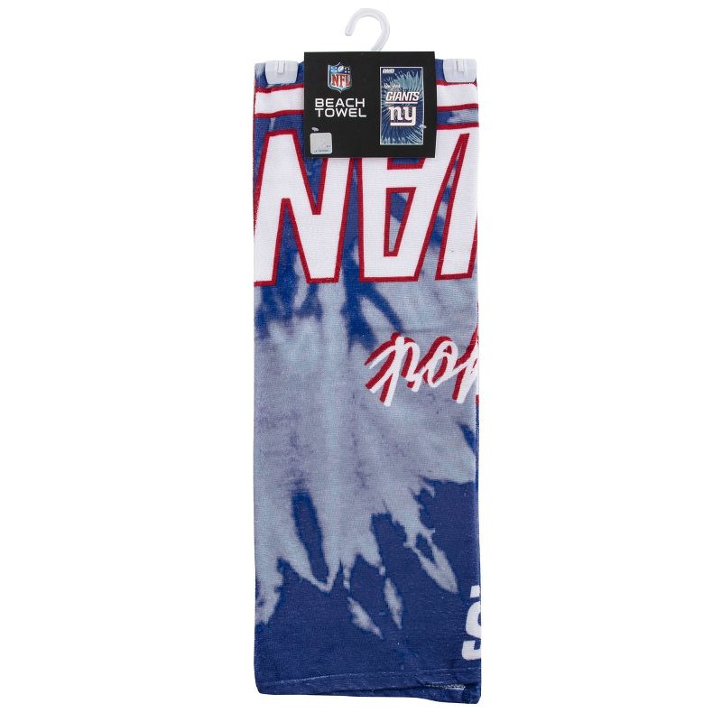 NFL New York Giants Pyschedelic Beach Towel, 3 of 7