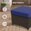 EAGLE PEAK Azure Bay 6 Pieces Wicker Outdoor Patio Furniture Set, Sofa and Rocking Chairs with Ottomans and Side Table - 4 of 4