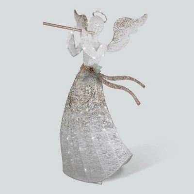 Philips 44in Glitter String Angel Christmas LED Novelty Sculpture Pure White Twinkle Lights