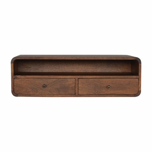 Floating Chestnut Open Console - image 1 of 4