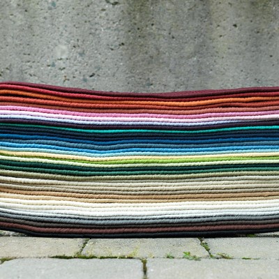 Amethyst Braided Oval Synthetic Rug - Easy Care, Reversible, 2x6 ft