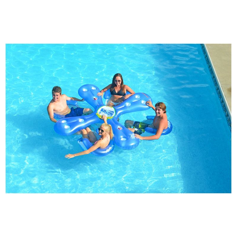 RAVE Sports Ahh-Qua Bar Pool Float - Blue/White, 1 of 5