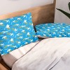 Deny Designs Full/Queen Marta Barragan Camarasa Peace Doves Blue Duvet Cover and Pillow Sham Blue - 4 of 4
