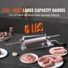 VEVOR Manual Sausage Stuffer, 2.5 L / 6 LBS Horizontal Sausage Machine with U-type Clamp, Food-Grade Stainless Steel, 8 Stuffing Tubes, Silver - 3 of 4