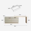 Luck Live Modern Medieval Expandable L-Shaped Desk with 6 Storage Drawers - 3 of 4