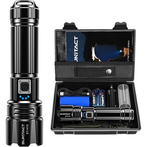 Flashlights High Lumens, Rechargeable Flashlight Led 2000 Lumen XHP70.2, Super Bright Flash Light, IP67 Waterproof, Adjustable - 1 of 4