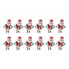 Melrose Plush Santa Ornament (Set of 12) - 3 of 3