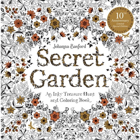 Secret Garden: An Inky Treasure Hunt and Coloring Book (For Adults,  mindfulness coloring) by Johanna Basford, Paperback