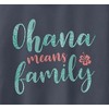 Juniors Womens Lilo & Stitch Blue and Red Ohana means Family Racerback Tank Top - 2 of 4