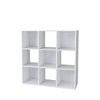 Homez 34.96 in. Tall Wood 3-Shelf Etagere Bookcase - 4 of 4