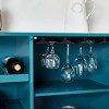 Sideboard Buffet Cabinet, With Wine Storage Shelf, Glasses Rack,  Modern Buffet Cabinet, Kitchen Storage Cabinet, For Kitchen Hallway Living Room - 2 of 4