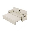 NicBex Modern Pull Out Sofa Bed Velvet Convertible Sleeper Sofa with Storage Pockets and Swivel Phone Stand for Living Room - 3 of 4