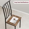 Dining Table Set for 2, Kitchen Table Set for 2 with Wine Rack, Dining Room Table Set with Sturdy Chairs - 4 of 4