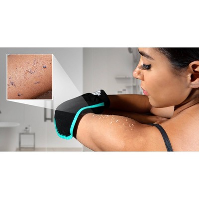 Dermasuri Black and Green Deep Exfoliating Body Scrub Glove