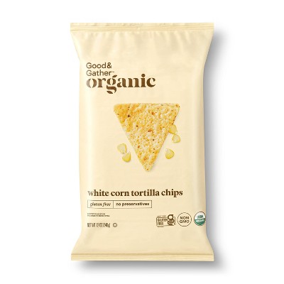 Organic White Corn Tortilla Chips - 12oz - Good & Gather™