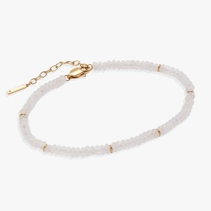 Alex and Ani Clear Quartz Semi-Precious Beaded Anklet - 1 of 4