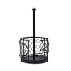 Gourmet Basics by Mikasa Farmer's Market Paper Towel Holder, 12.75-Inch, Black - 2 of 4