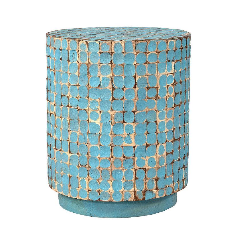 Mila Accent Table Blue - East at Main, 1 of 8