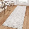 Washable Rugs for Living Room Vintage Geometric Area Rug Farmhouse Non-Slip Low Pile Carpet Home Decor - 3 of 4