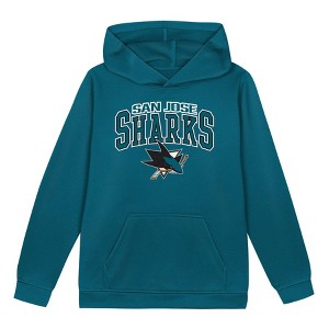 NHL San Jose Sharks Boys' Fleece Hooded Sweatshirt - 1 of 1