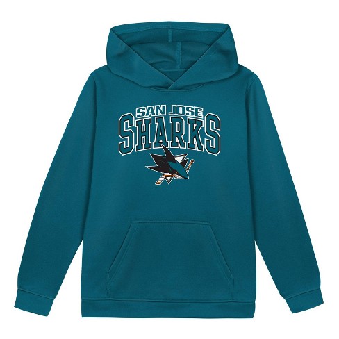 Nhl San Jose Sharks Boys Fleece Hooded Sweatshirt Target